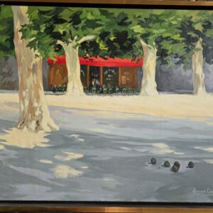 Le bar du jeu de boules de Bernard Calvet